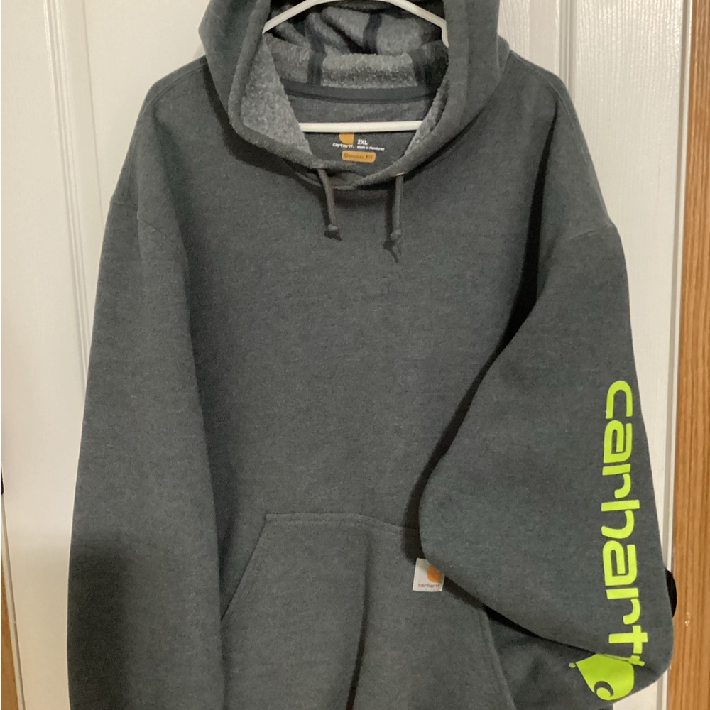 CARHARTT Mens Hoodie Original Fit 2XL Dark Gray Almost New